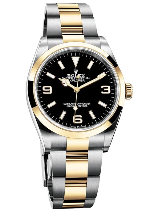 rolex explorer 2 tone|rolex oyster explorer 2.